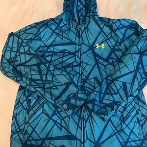 Mens Blue Under Armour zip up size medium